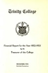 Trinity College Bulletin, 1952-1953 (Report of the Treasurer)