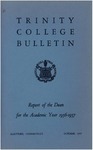 Trinity College Bulletin, 1956-1957 (Report of the Dean)