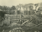Trinity College Chapel construction, May 1, 1930 by William G. Dudley (photographer) and Frohman, Robb and Little (architectural firm)