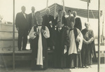 Trinity College Chapel cornerstone ceremony, June 15, 1930 by William G. Dudley (photographer) and Frohman, Robb and Little (architectural firm)