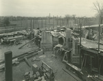 Trinity College Chapel construction, December 1, 1930 by William G. Dudley (photographer) and Frohman, Robb and Little (architectural firm)