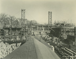 Trinity College Chapel construction, March 2, 1931 by William G. Dudley (photographer) and Frohman, Robb and Little (architectural firm)