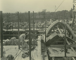 Trinity College Chapel construction, May 1, 1931 by William G. Dudley (photographer) and Frohman, Robb and Little (architectural firm)