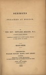 Sermons, preached at Bognor by Edward Miller