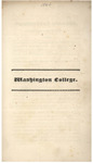 Statement of Washington College, 1824 by Trinity College