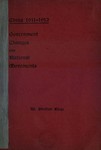 China 1911-1912: government changes and national movements with translations of the state documents relating thereto
