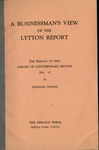 A businessman's view of the Lytton report by Chokiuro Kadono