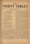 Trinity Tablet, January 1871