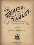 Trinity Tablet, 1884 Index by Trinity College