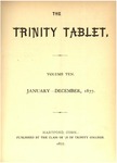 Trinity Tablet, 1877 Index by Trinity College