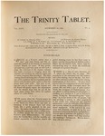 Trinity Tablet, November 22, 1890 by Trinity College