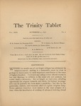 Trinity Tablet, November 5, 1896 by Trinity College