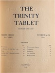 Trinity Tablet, November 19, 1898 by Trinity College