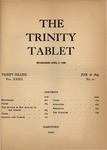 Trinity Tablet, June 26, 1899 by Trinity College