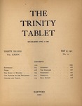 Trinity Tablet, May 21, 1901
